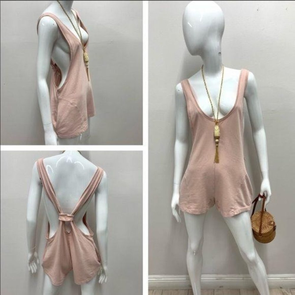 Urban Outfitters Silence + Noise Peach Romper M